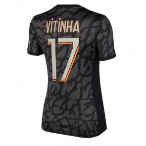 Lacne Ženy Futbalové dres Paris Saint-Germain Vitinha Ferreira #17 2023-24 Krátky Rukáv - Tretina